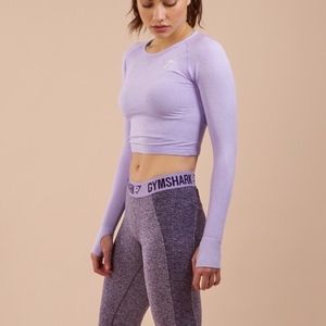 Gymshark Seamless Long Sleeve Crop Top - Small
